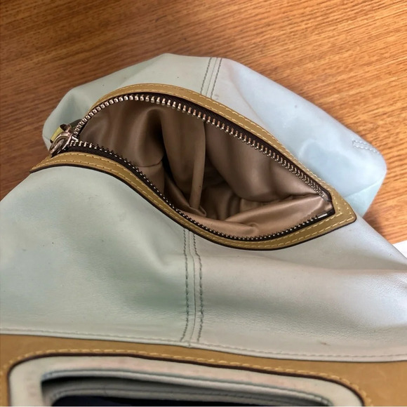 Coach Leather crossbody bag Green And Blue Leather - Picture 8 of 13